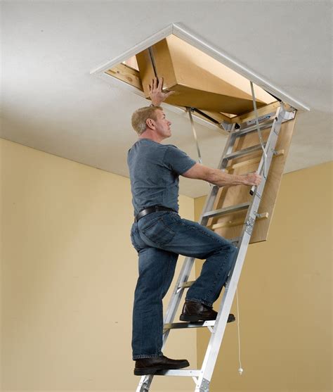 Fire-rated models are also insulated and sealed. . Century attic ladder installation